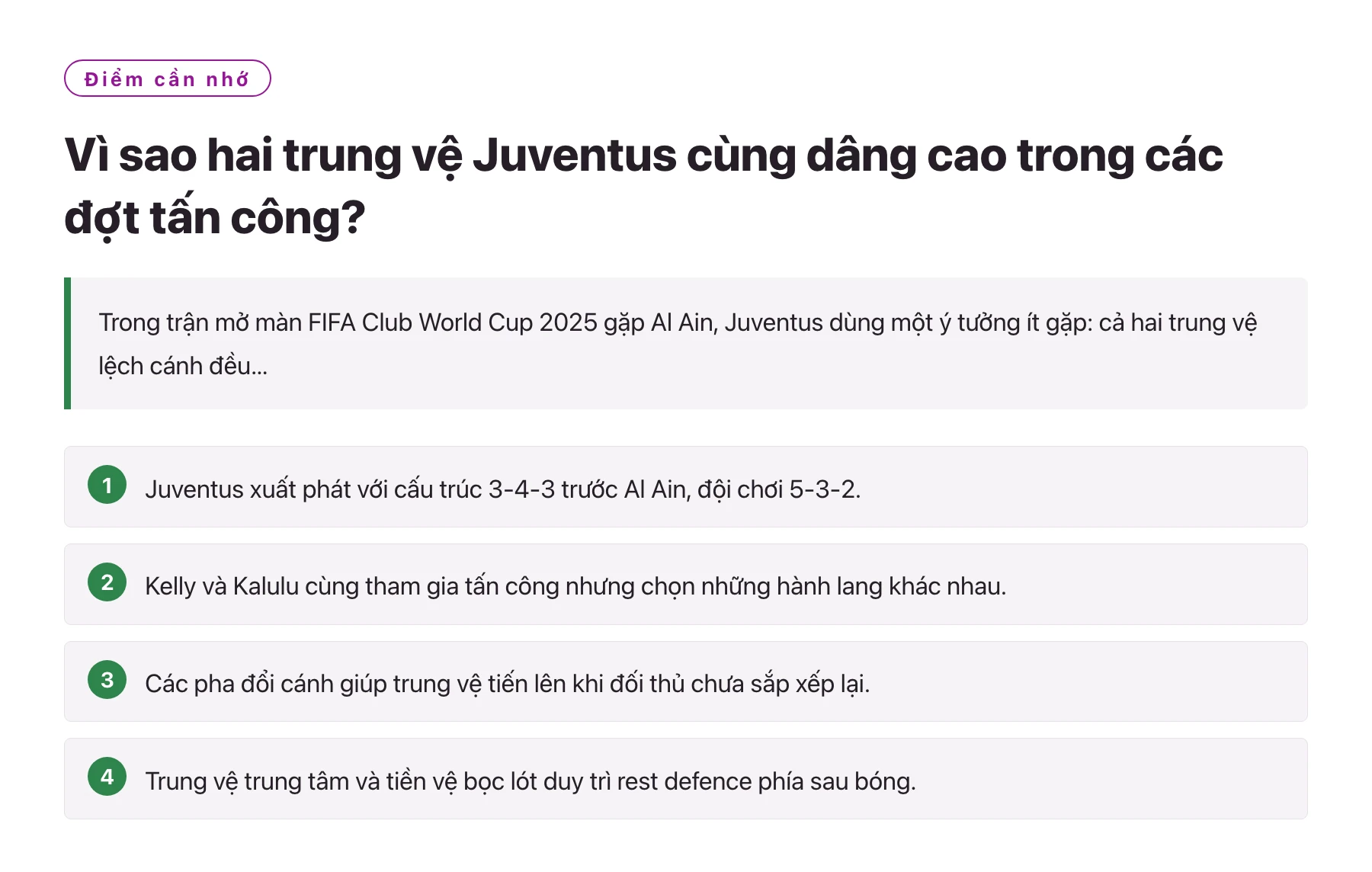 Vì sao hai trung vệ Juventus cùng dâng cao trong các đợt tấn công?——全文要点速览